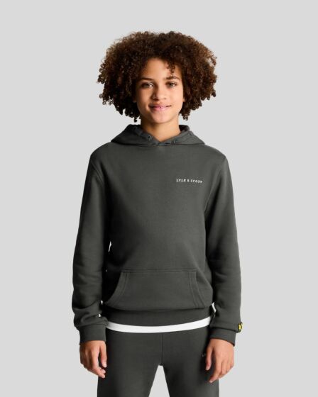 Lyle & Scott Kids - Script Hoodie - Gunmetal