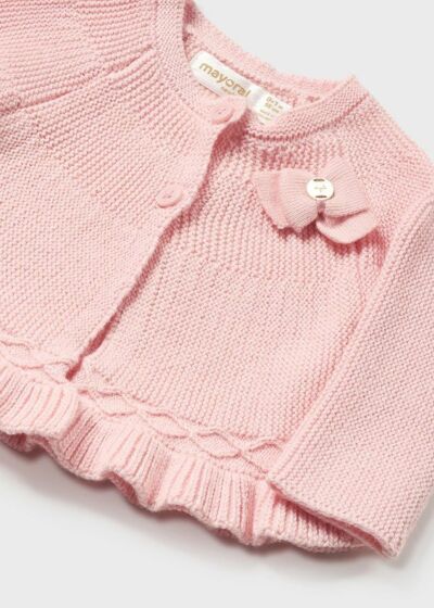 Mayoral - Knit Ruffle Vestje - pink