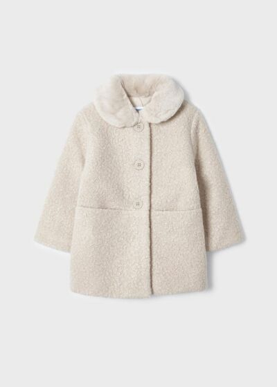 Mayoral - Shearling Coat - beige