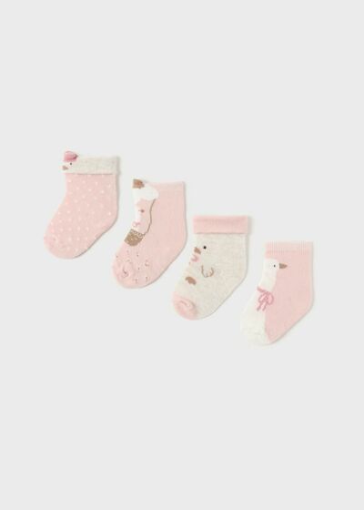 Mayoral - Set 4 Baby Sokken - Roze