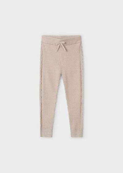 Mayoral - Knit Rib Legging - Hazelnut