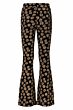 Looxs Little - Flared Broek Winter Flower - Zwart