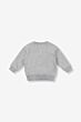 Alix Mini - Baby Sweater Oval - Lichtgrijs Melange