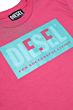 Diesel -Tmiley t-shirt - pink turquoise