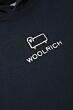 Woolrich - Hoodie Logo Sheep - Melton blue