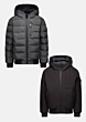 Airforce - Reversible Padded Jacket - Black/Gun