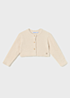 Mayoral - Fluffy Cropped Vestje - Beige