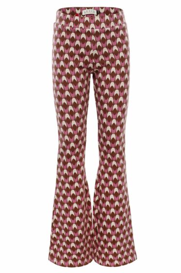 Looxs Little - Flared Broek Retro - Paars/Bruin