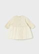 Mayoral - Knit Pleated Tule Jurk - beige