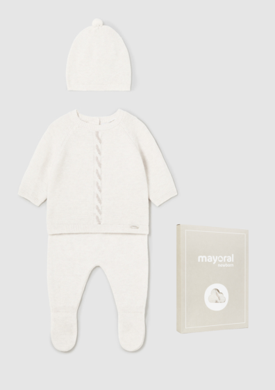 Mayoral - 3delige Knit Set - Milk Vig