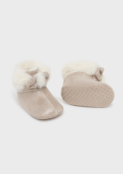 Mayoral - Baby Fur Boots - Beige 