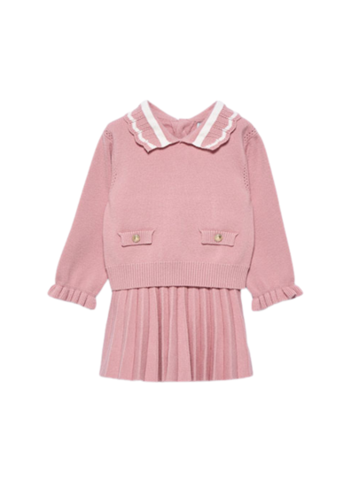 Abel&Lula - Pleated Knit Set - Roze