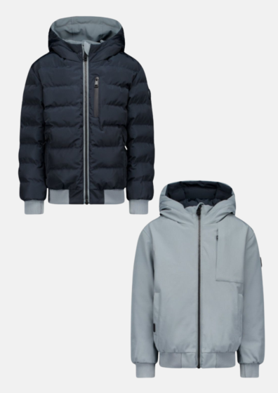 Airforce - Reversible Padded Jacket - Stone/Navy