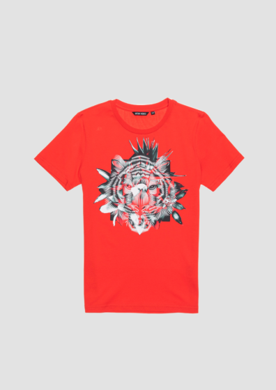 Antony Morato Jr - Osaka T-Shirt Tijger - Rood