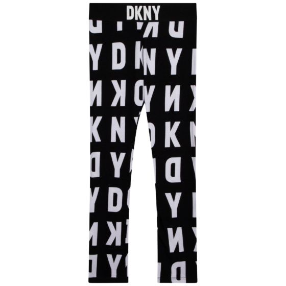DKNY - Logo Print Legging - zwart/wit