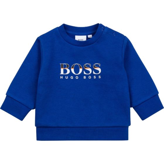Hugo Boss Sweater logo - blauw
