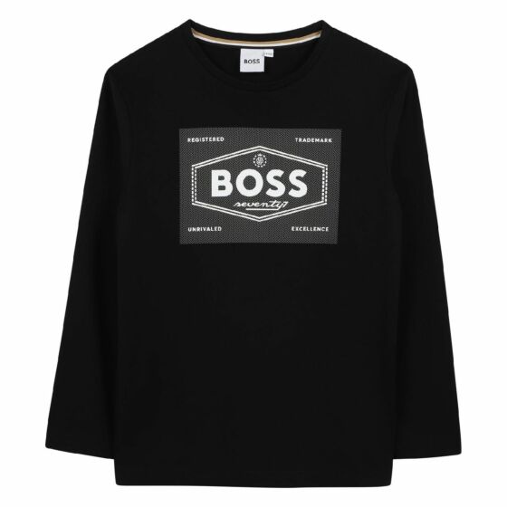 Boss - Logo Longsleeve - Zwart 