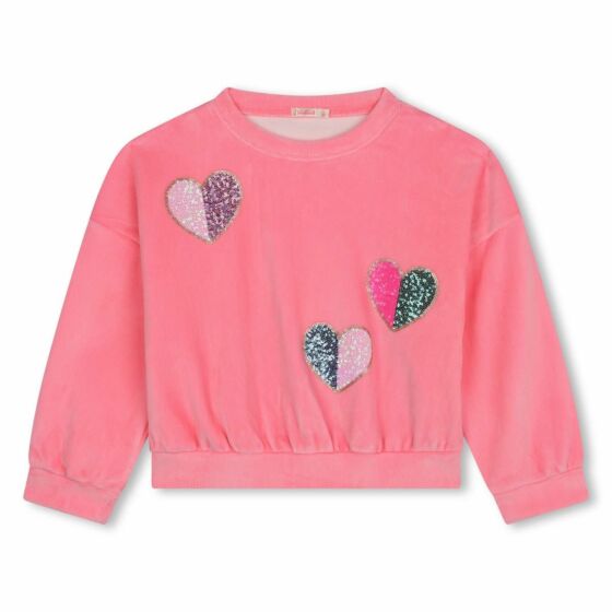 Billieblush - Velvet Sweater Heart - Roze