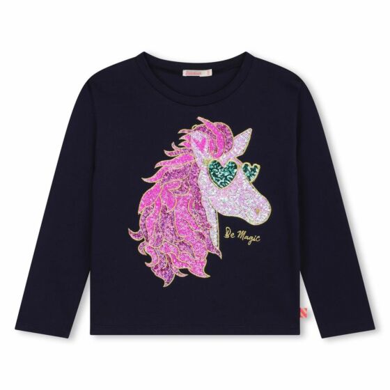 Billieblush - Longsleeve Unicorn - Navy