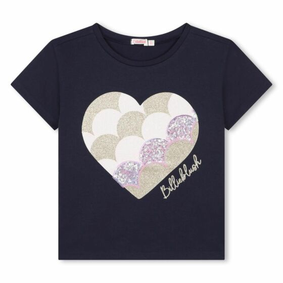 Billieblush - T-Shirt Heart - Navy