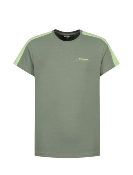 Ballin - T-Shirt shoulder stripe - army green