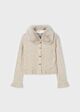 Mayoral - Rib Knit Vestje - Beige/Goud