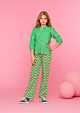 Geisha Girls - Broek Graphic Print - Groen