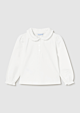 Mayoral - Polo Ruffle Longsleeve - Wit