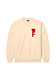 Baron Filou - Chenille F Sweater - Zand