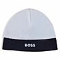 Boss - Fluwelen Baby Mutsje - Blauw