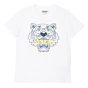 Kenzo - Tshirt Tiger Soft Blue - white