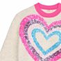 Billieblush - Knit Sweater Heart - Ivoor