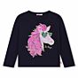 Billieblush - Longsleeve Unicorn - Navy